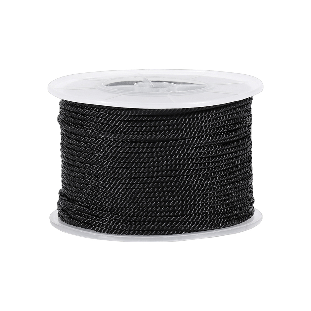 Cord Trim Twisted - 54,68 ярдов черного крученого шнура, 2