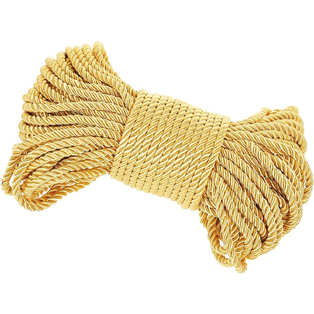 Cord Trim Twisted - Золотой шнур 6 мм, 27 ярдов,