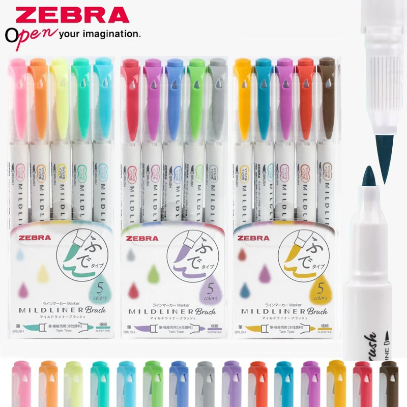 Zebra Pen Mildliner - ZEBRA Mildliner выделители ручка Набор японских