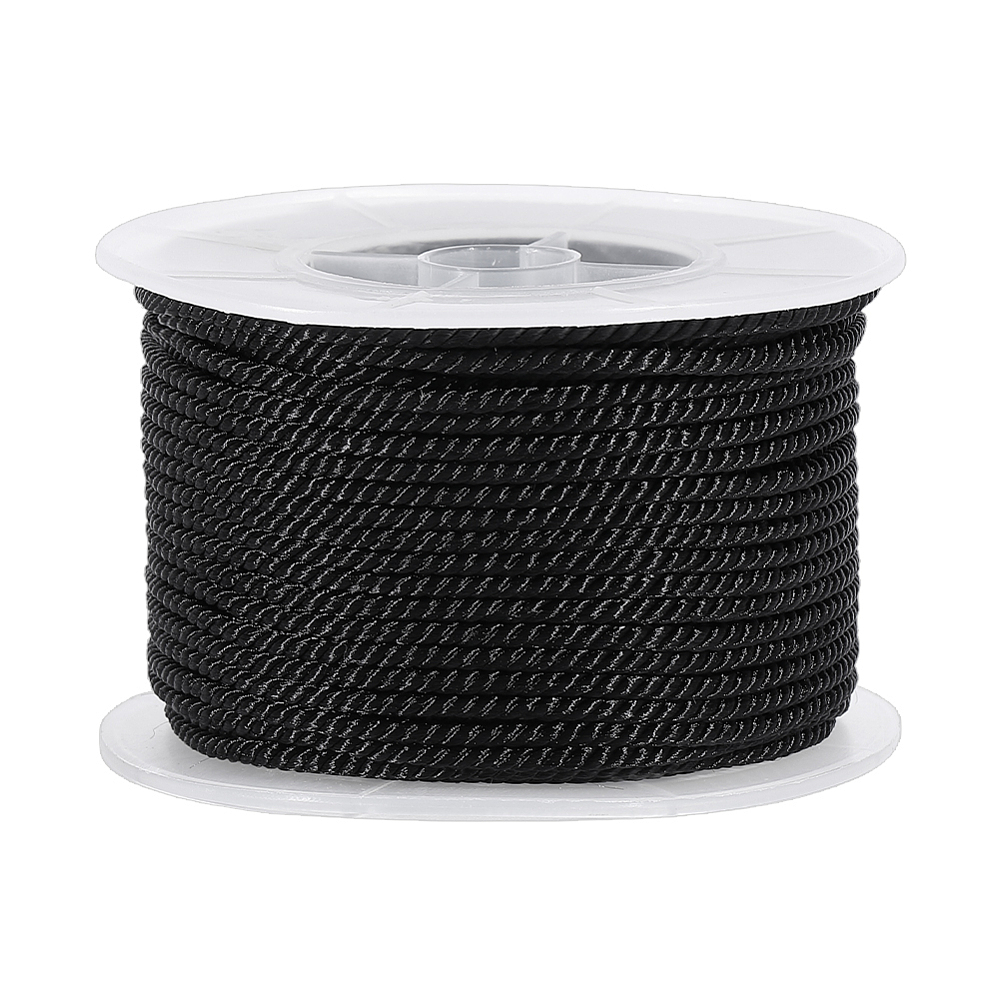 Cord Trim Twisted - 27,34 ярда черного крученого шнура, 2,5