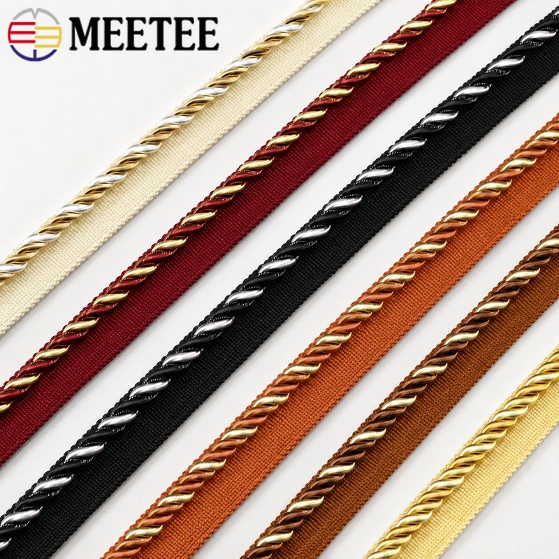 Cord Trim Twisted - Двухцветный плетеный шнур Meetee 6 мм