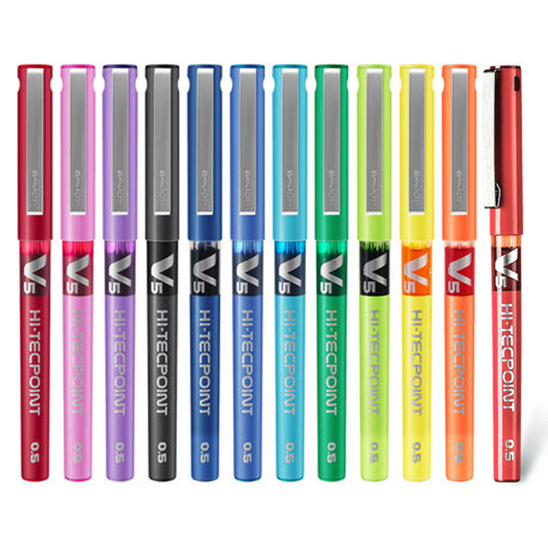 Pilot Pen V5 - Ручка-пилот японская с жидкими гелевыми чернилами,