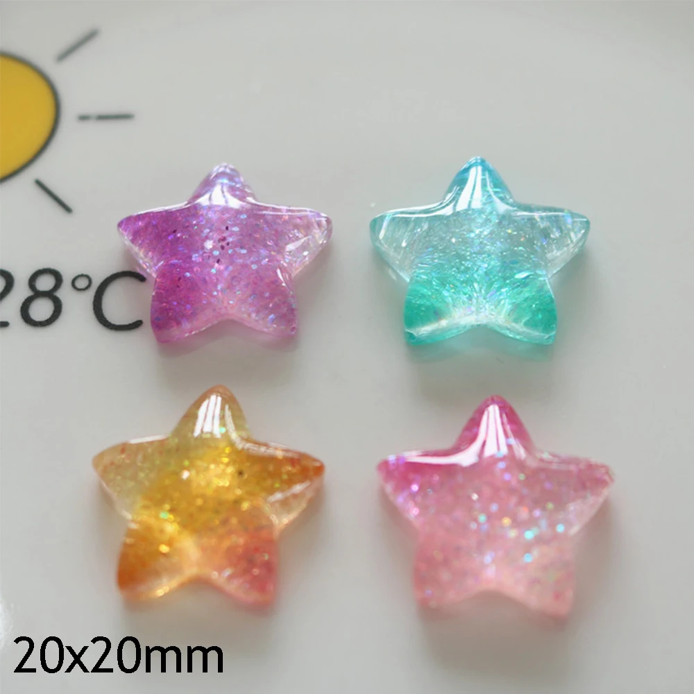 10 шт., градиентные звезды из  – обзор и цена Christmas Craft Embellishment