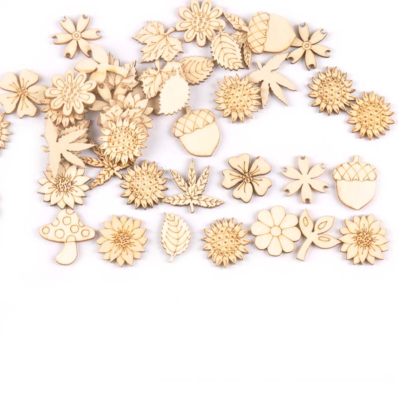 30 шт., деревянные аксессуары  – обзор и цена Craft Embellishment