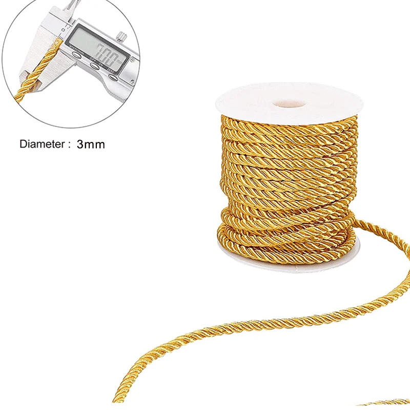 3 мм 10 м витой шнур, отделка  – обзор и цена Cord Trim Twisted