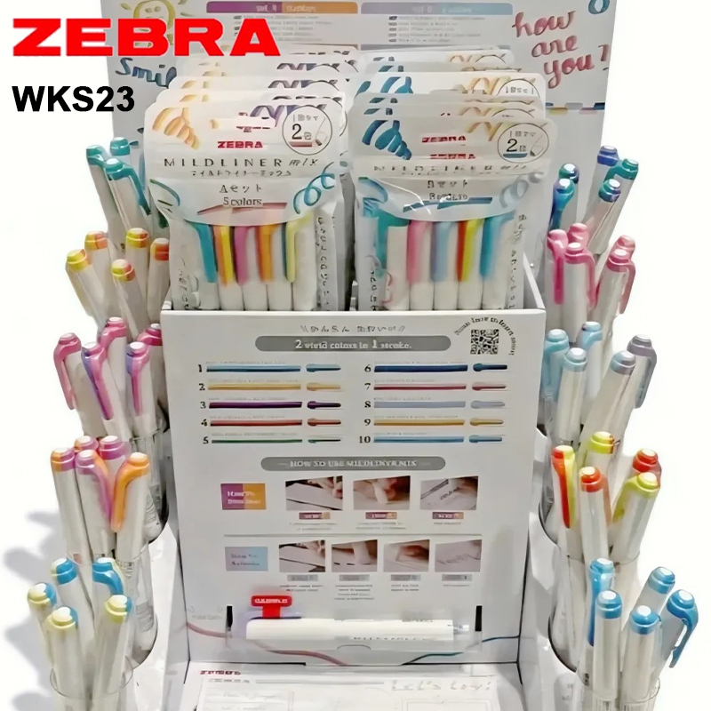Двухцветные маркеры Zebra Mild – обзор и цена Zebra Pen Mildliner