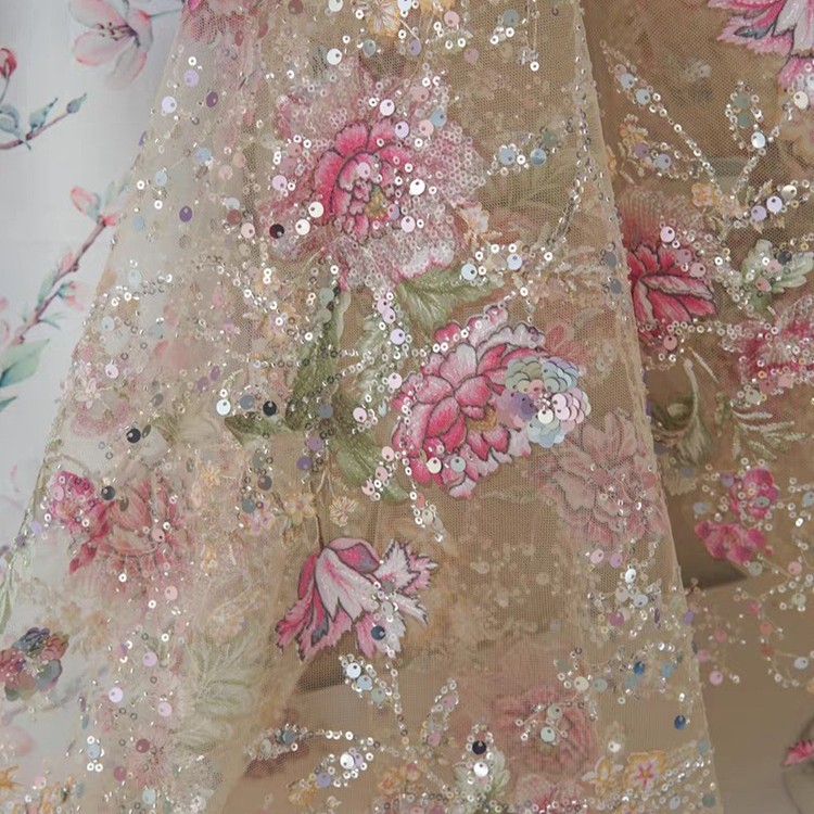 Роскошная кружевная ткань с би – обзор и цена Embellish Knit
