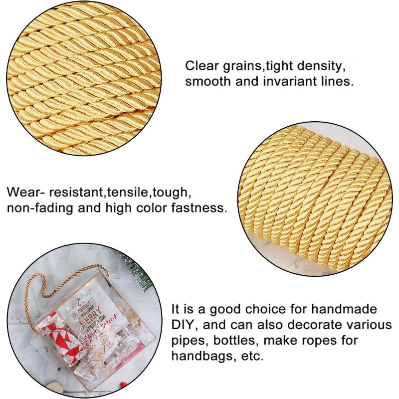 1 рулон, 8 мм, 20 ярдов, витой – обзор и цена Cord Trim Twisted