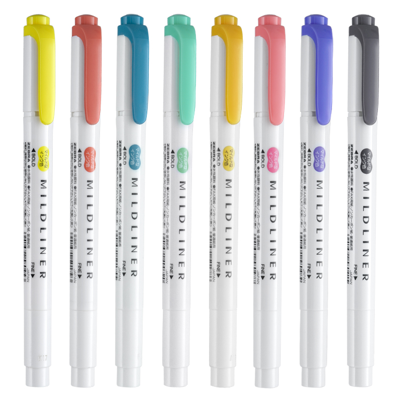 Текстовый маркер Zebra, двусто – обзор и цена Zebra Pen Mildliner