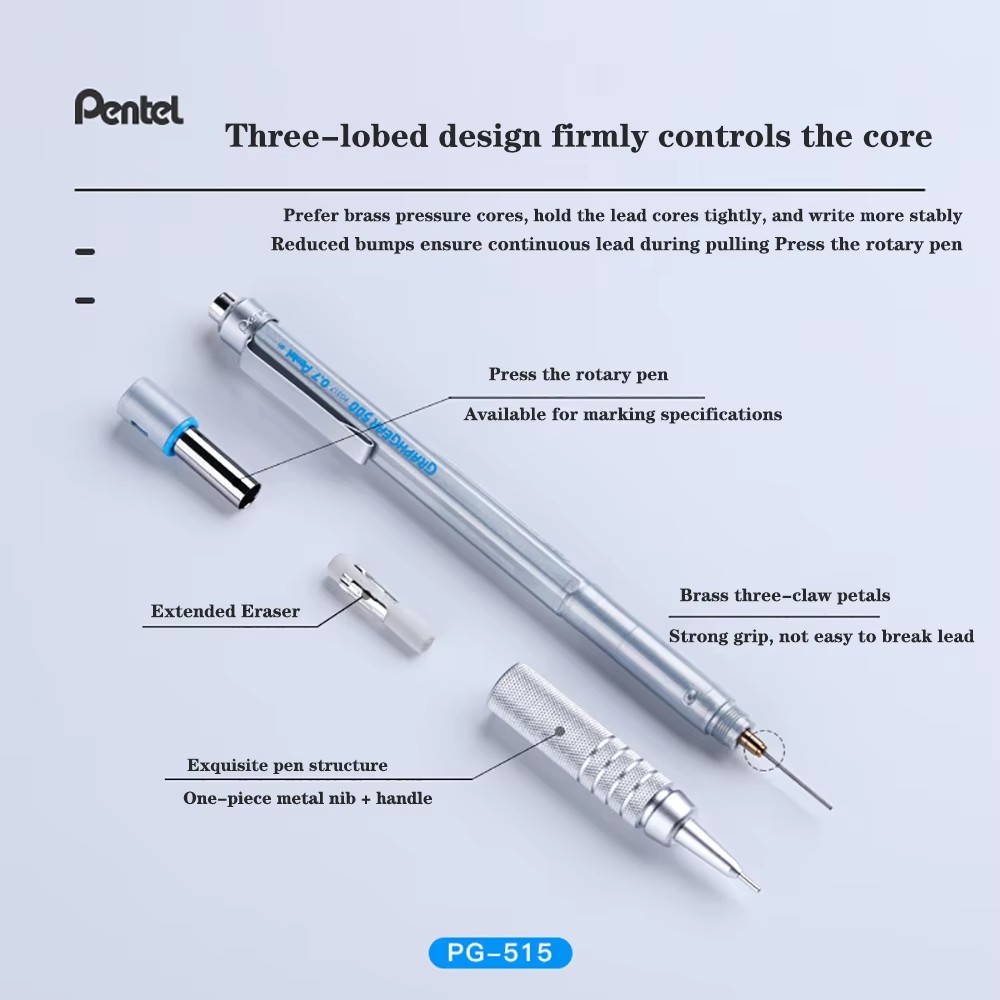 1 шт. механический карандаш Pe – обзор и цена Pentel Pen Graphgear